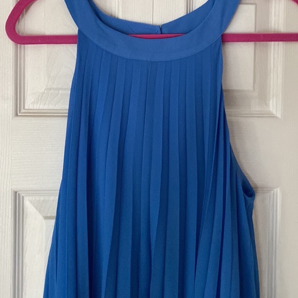 ✨🦋Ricki’s Baby Powder Blue Pleated Trapeze Dress Chiffon Halter Dress🦋✨ - Picture 7 of 8